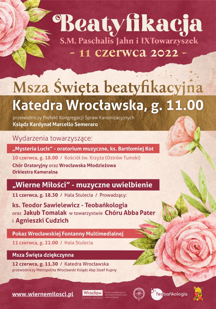 plakat Oratorium Mysteria Lucis Wrocławskiej Orkiestry Wszechmuzycznej